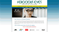 Desktop Screenshot of ferociouseyesoptical.com